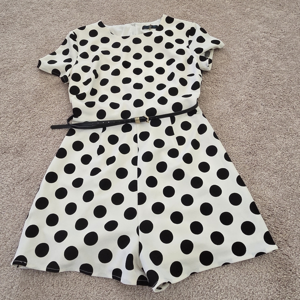 Polka Dot Romper Small
